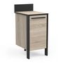 Voir la diapositive 5 : Meuble de cuisine bas 1 porte style industriel L44cm BRICKHOUSE