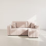 Voir la diapositive 5 : BEST MOBILIER Nicole - canapé d'angle réversible 4 places convertible avec coffre en tissu