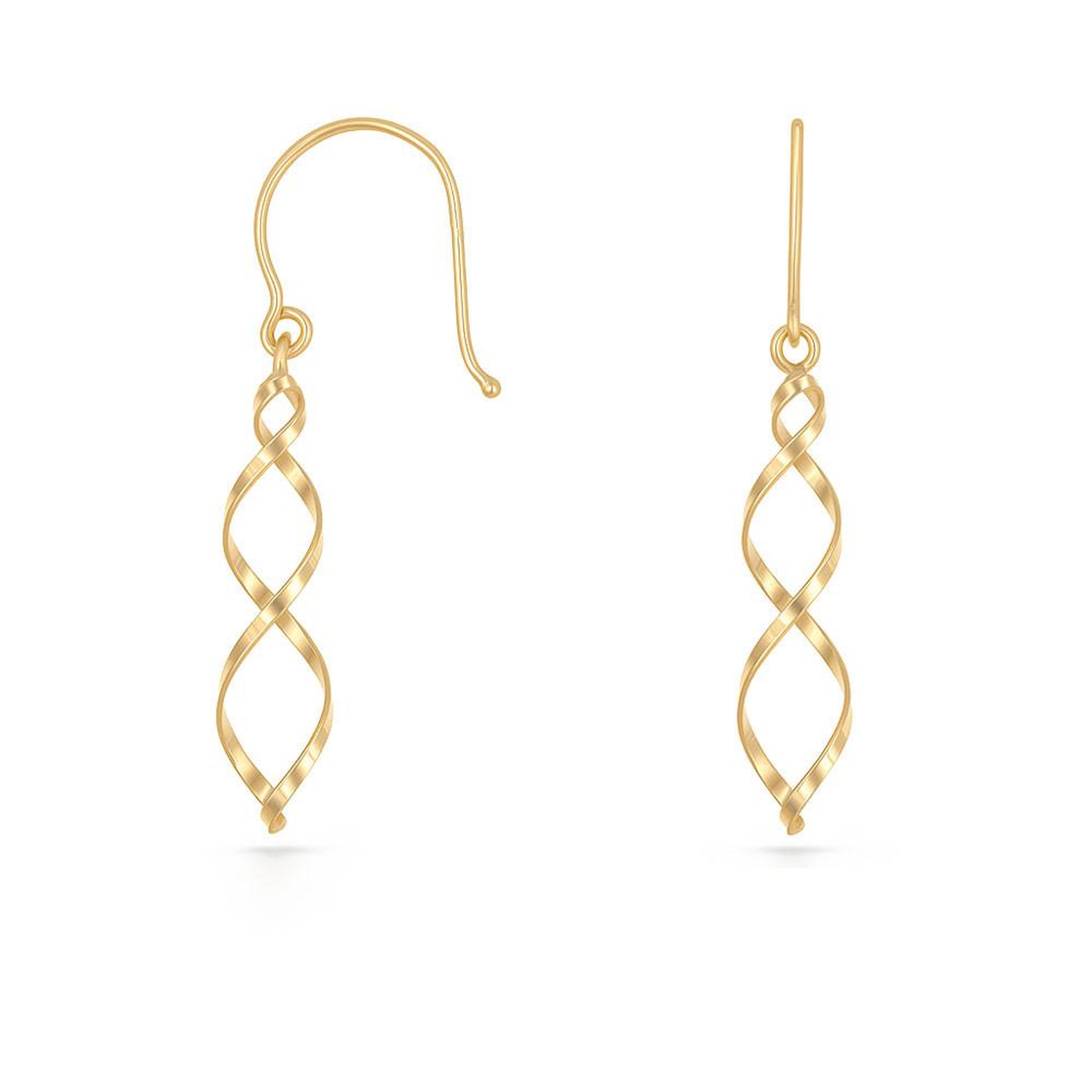 L'ATELIER D'AZUR Boucles d'Oreilles Pendantes et Torsadées Or Jaune - Femme