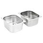 Voir la diapositive 2 : VIDAXL Récipients Gastronorm 2 pcs GN 1 2 150 mm Acier inoxydable