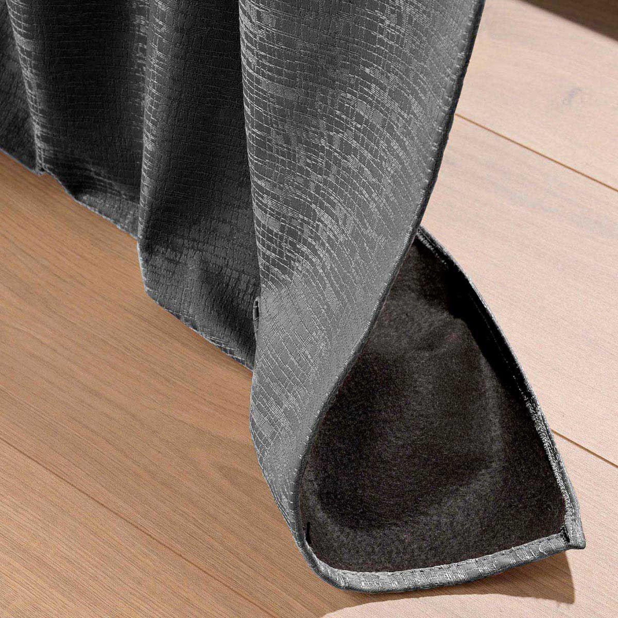 Voir la diapositive 3 : Douceur d'Intérieur Rideau isolant thermique  polarine  140x260cm anthracite