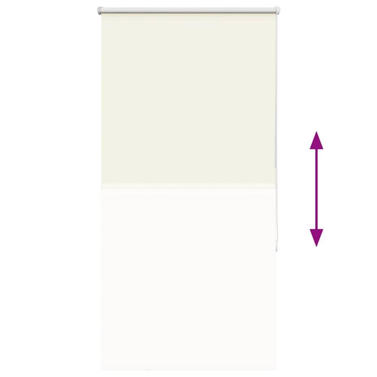 VIDAXL Store enrouleur occultant blanc casse 85x130cm largeur du tissu