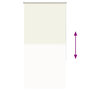 Voir la diapositive 5 : VIDAXL Store enrouleur occultant blanc casse 85x130cm largeur du tissu
