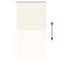 Voir la diapositive 5 : VIDAXL Store enrouleur occultant blanc casse 85x130cm largeur du tissu