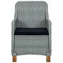 Voir la diapositive 4 : VIDAXL Chaises de jardin avec coussins lot de 2 Resine tressee