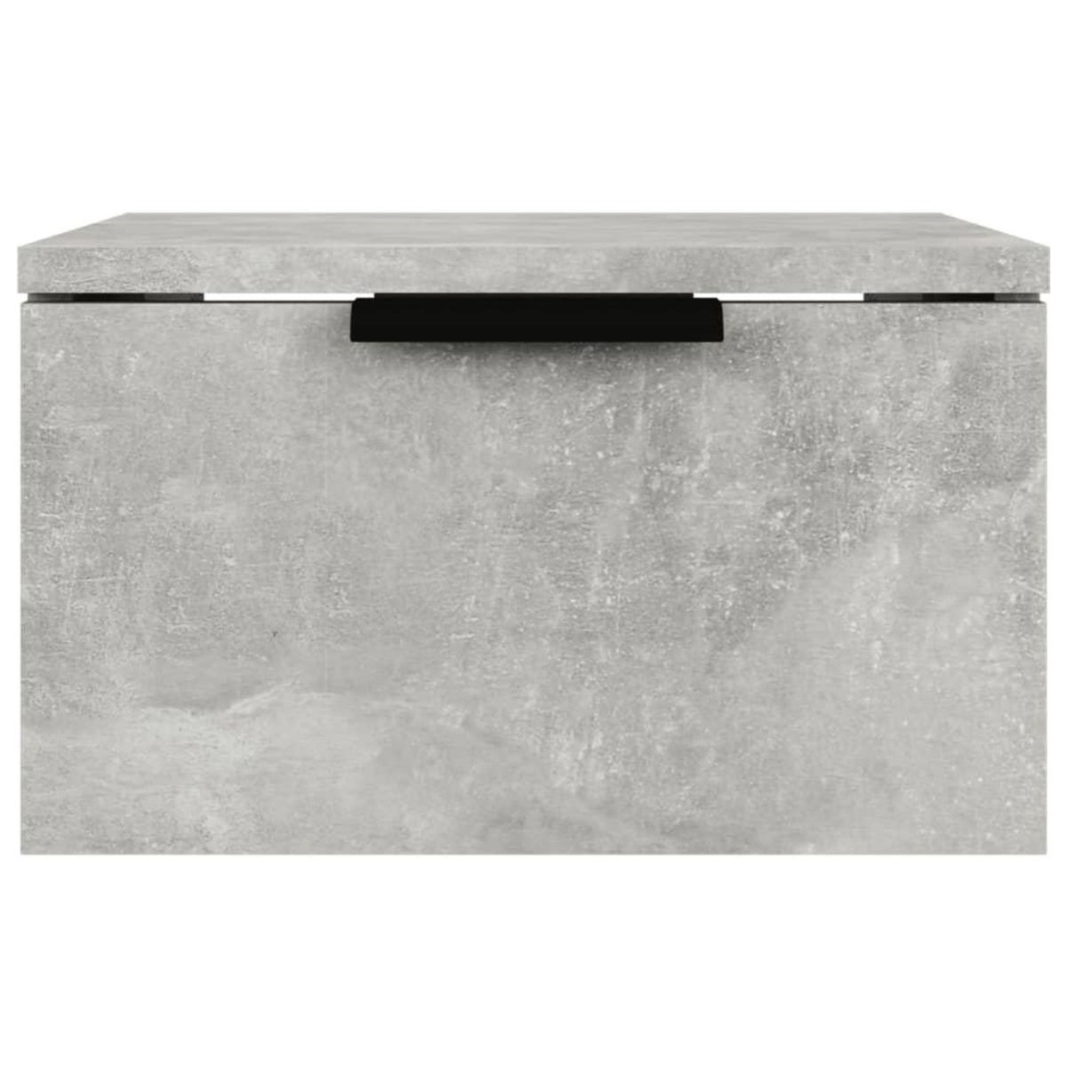 VIDAXL Tables de chevet murales 2 pcs Gris beton 34x30x20 cm