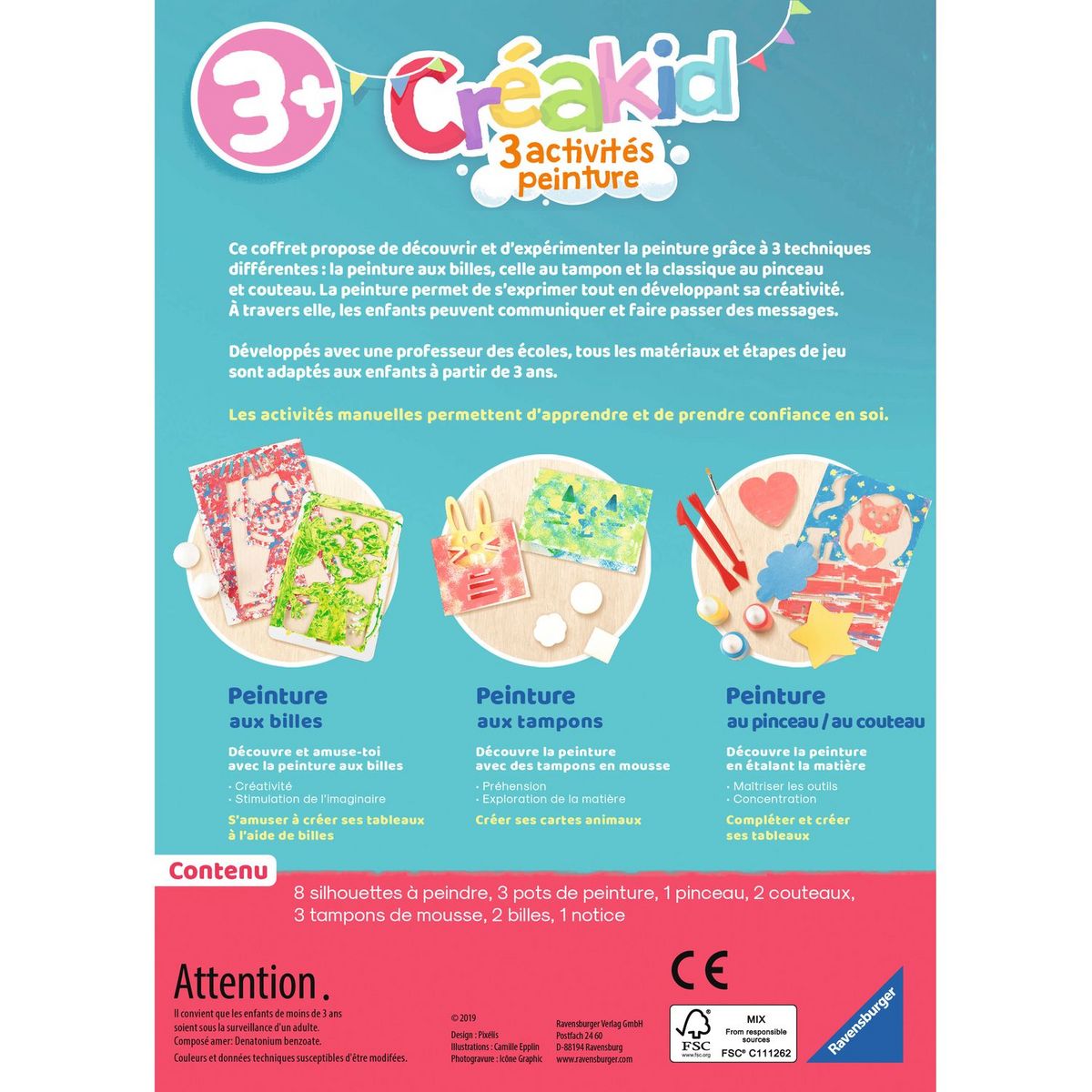 RAVENSBURGER Mini peinture Créakid