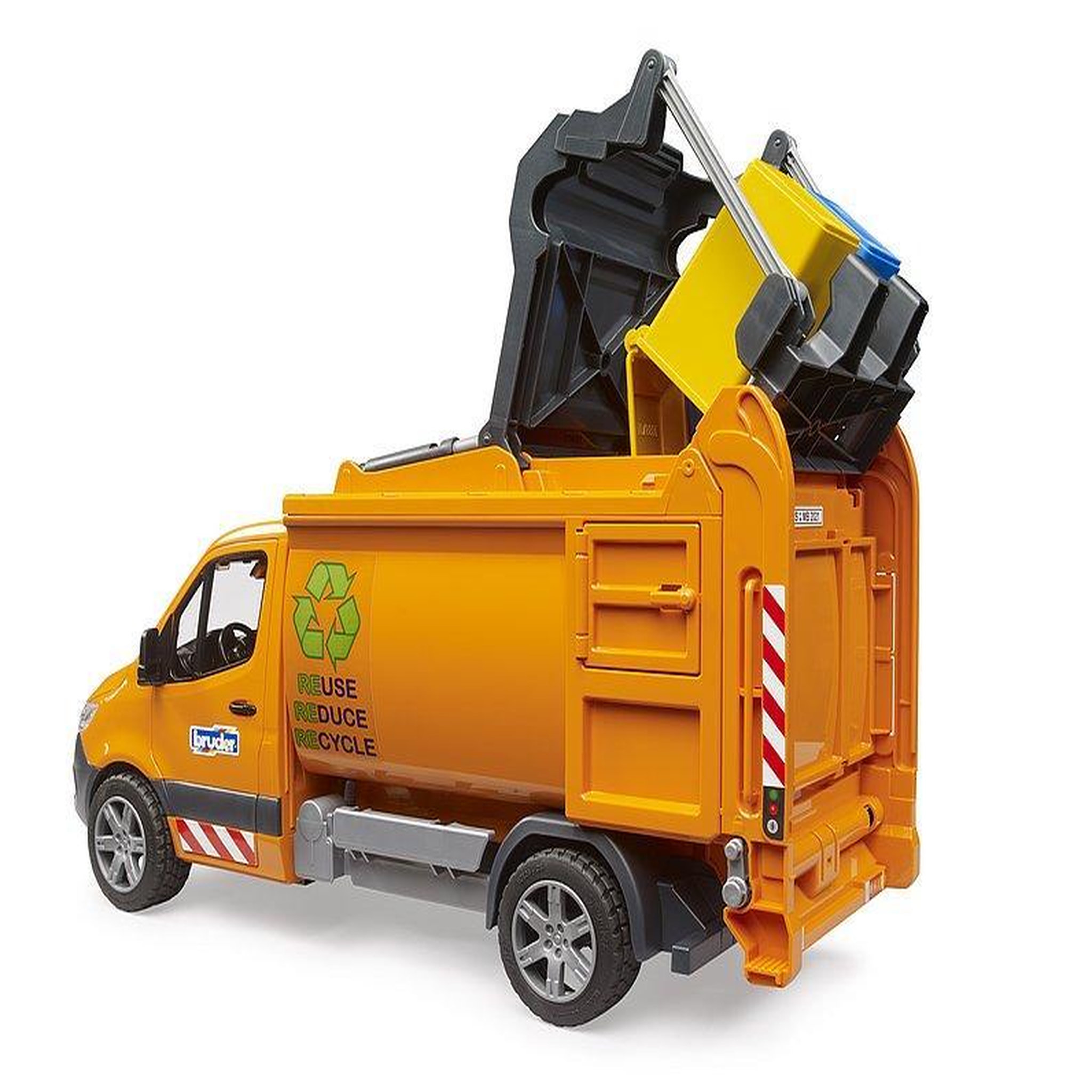 Voir la diapositive 4 : Bruder Camion poubelle miniature Bruder multicolore
