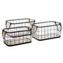 Voir la diapositive 1 : ATMOSPHERA Lot de 3 Cagettes de Rangement  Loft  38cm Noir