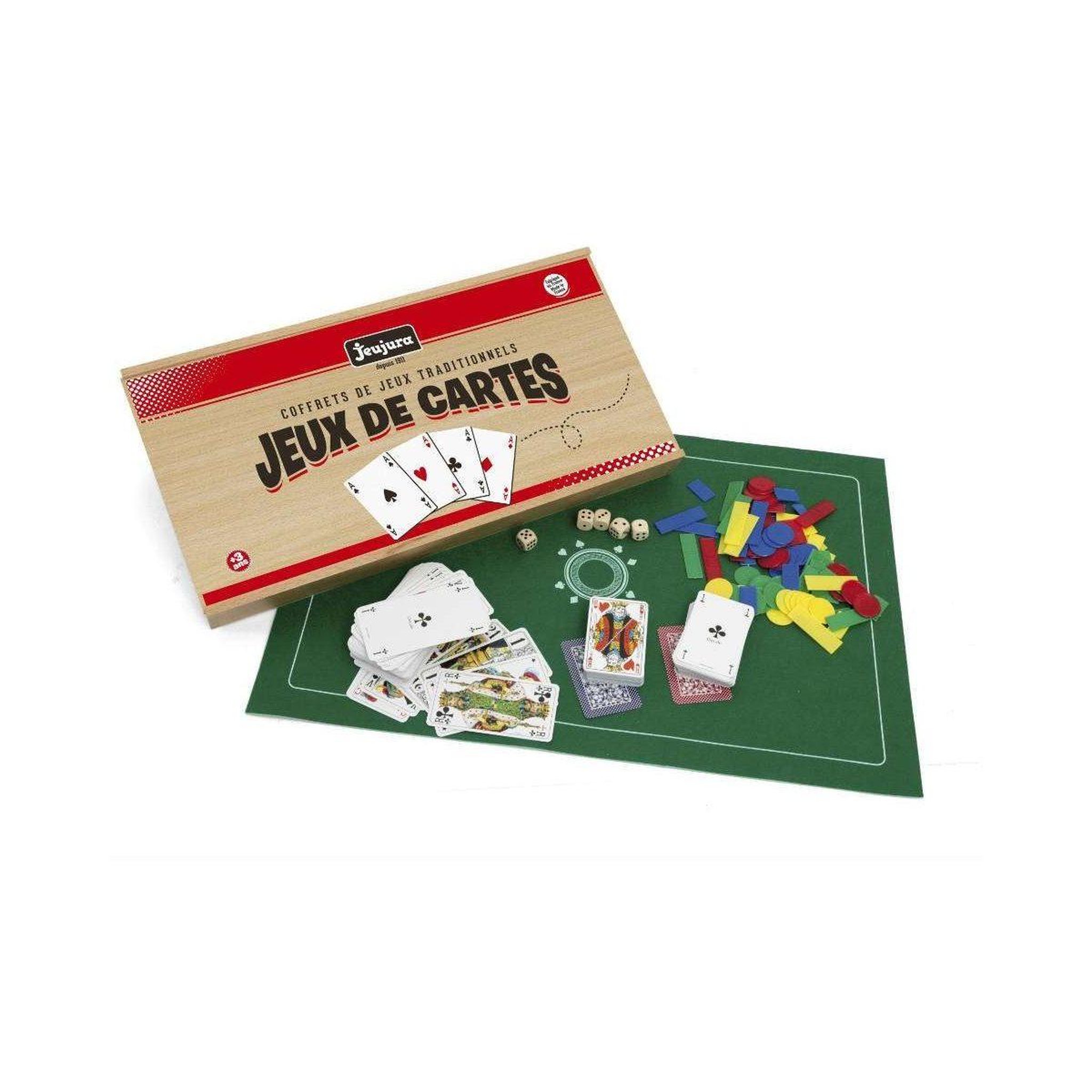 Voir la diapositive 1 : JeuJura Coffret de jeux de cartes