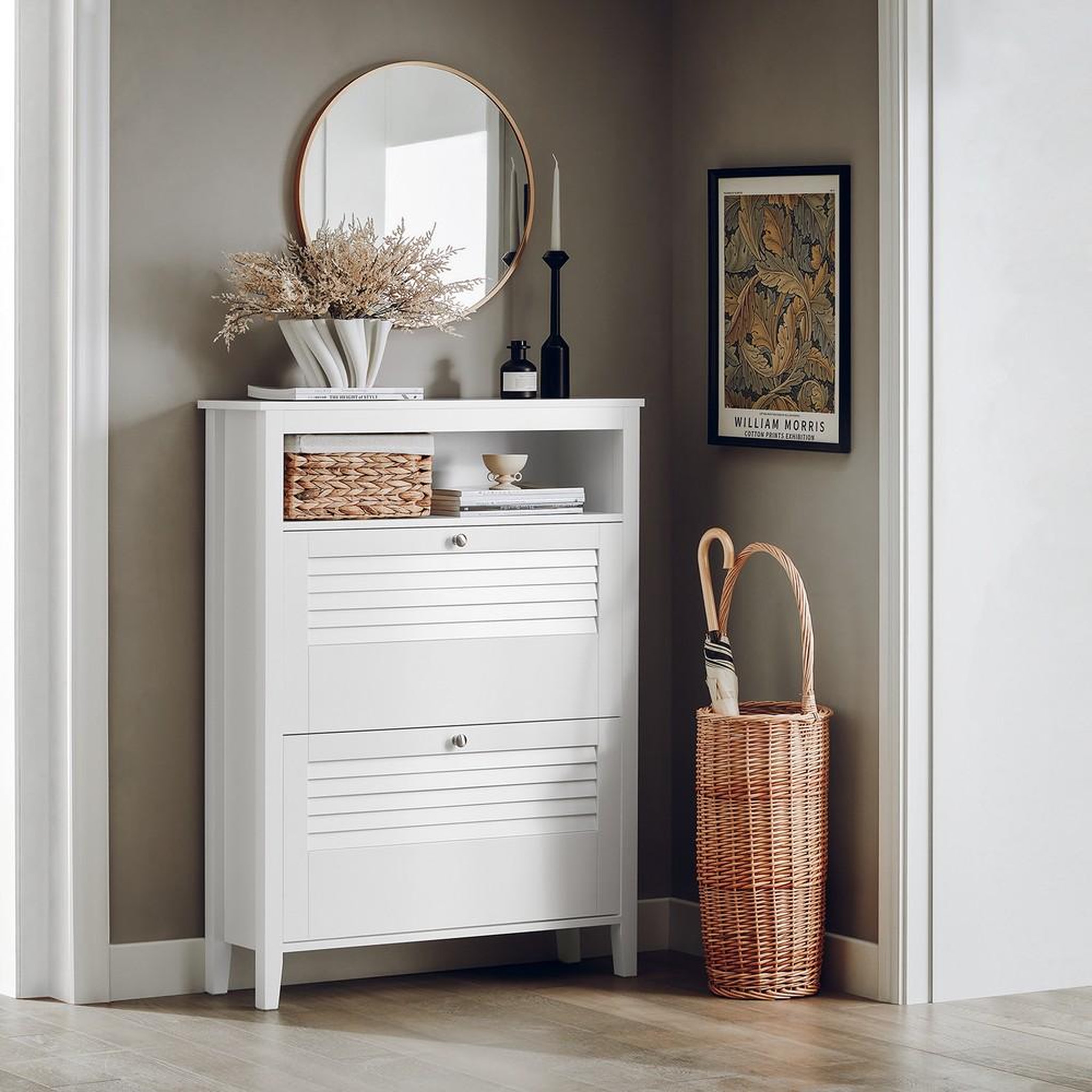Voir la diapositive 2 : SOBUY SoBuy - Meuble À Chaussures 2 portes - Moderne - FSR152
