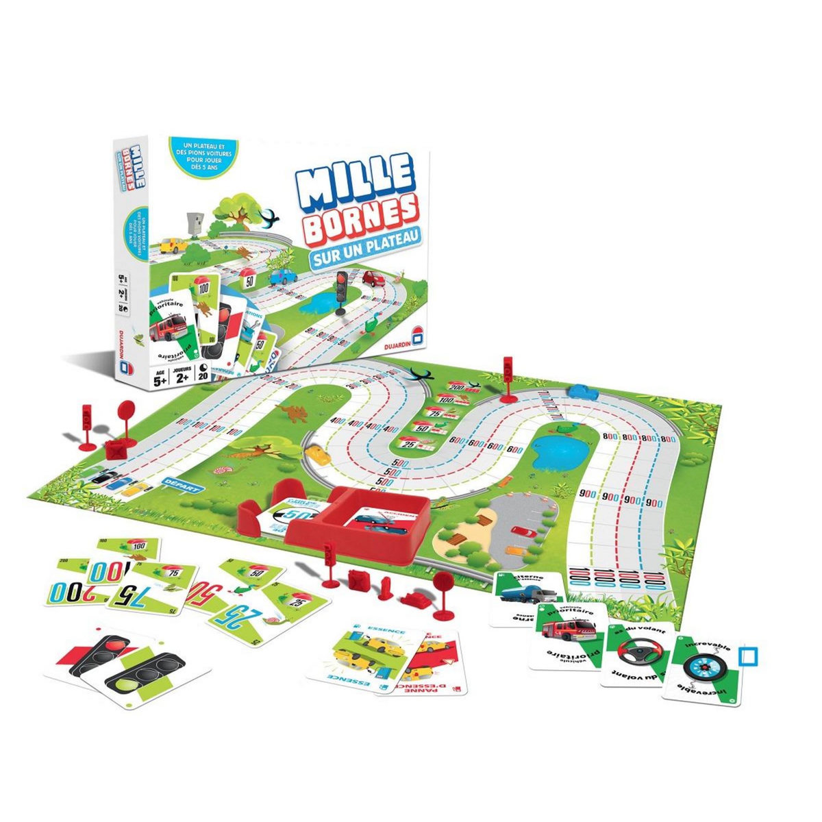DUJARDIN Jeu Mille Bornes Grand classique plateau