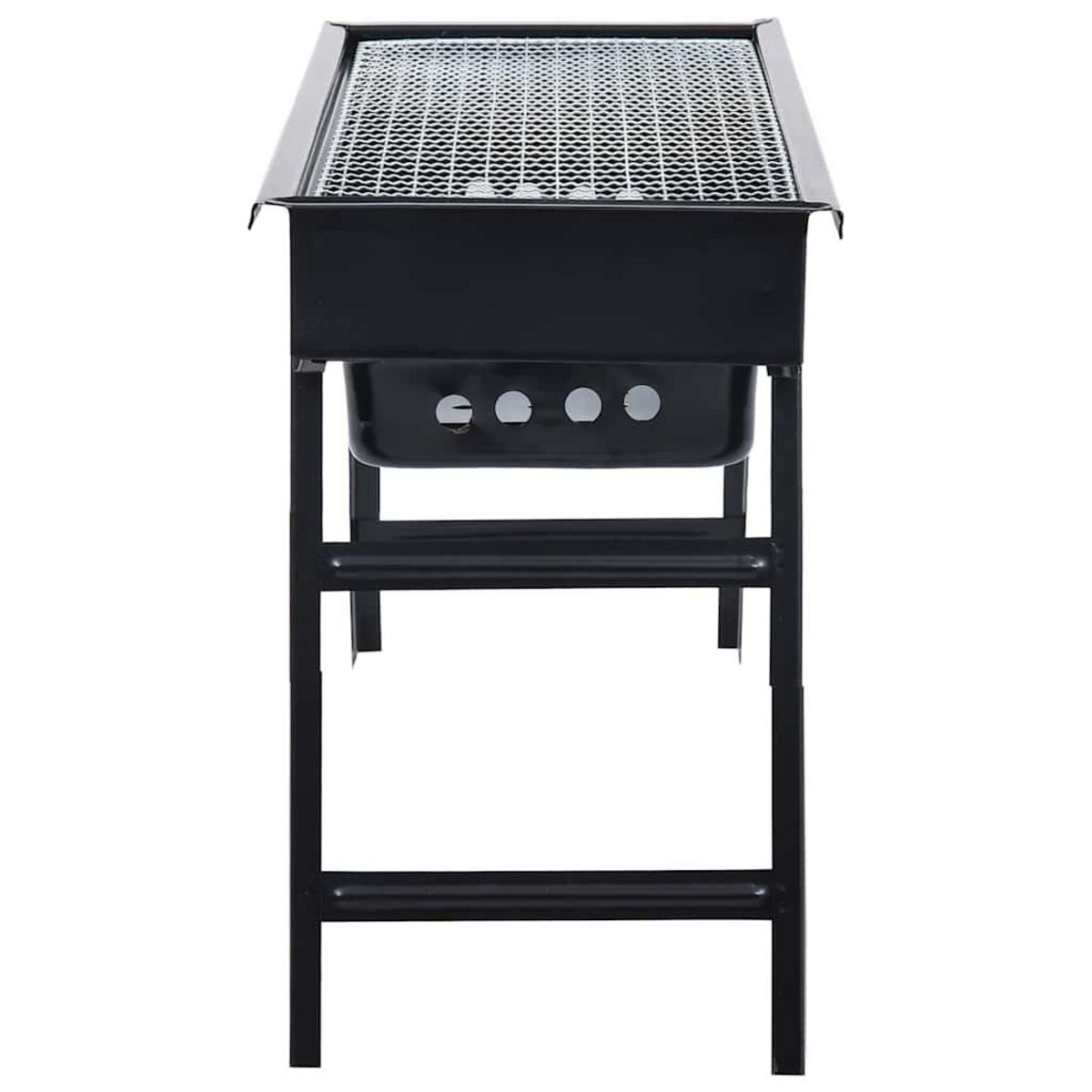 VIDAXL Barbecue portable de camping inoxydable 60x22,5x33 cm