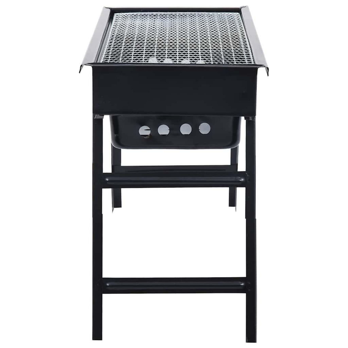 VIDAXL Barbecue portable de camping inoxydable 60x22,5x33 cm