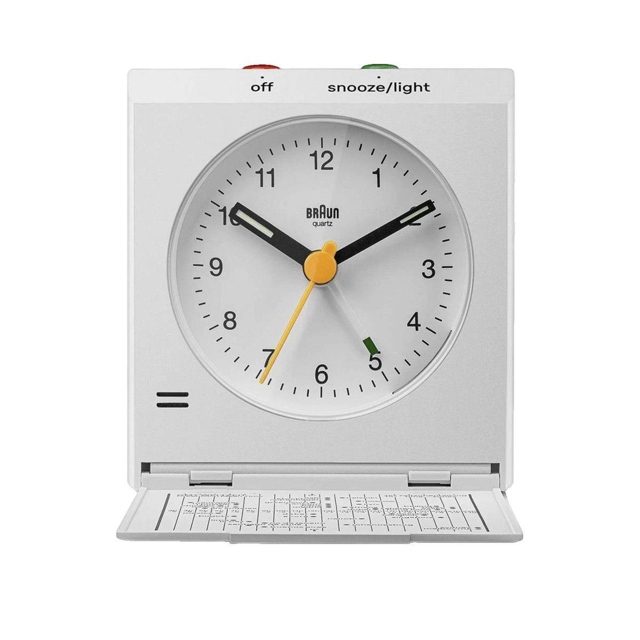 Voir la diapositive 3 : BRAUN Horloge Braun BC 05 W blanche