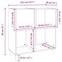 Voir la diapositive 6 : VIDAXL Armoire a disques chene sonoma 84,5x38x89 cm bois d'ingenierie