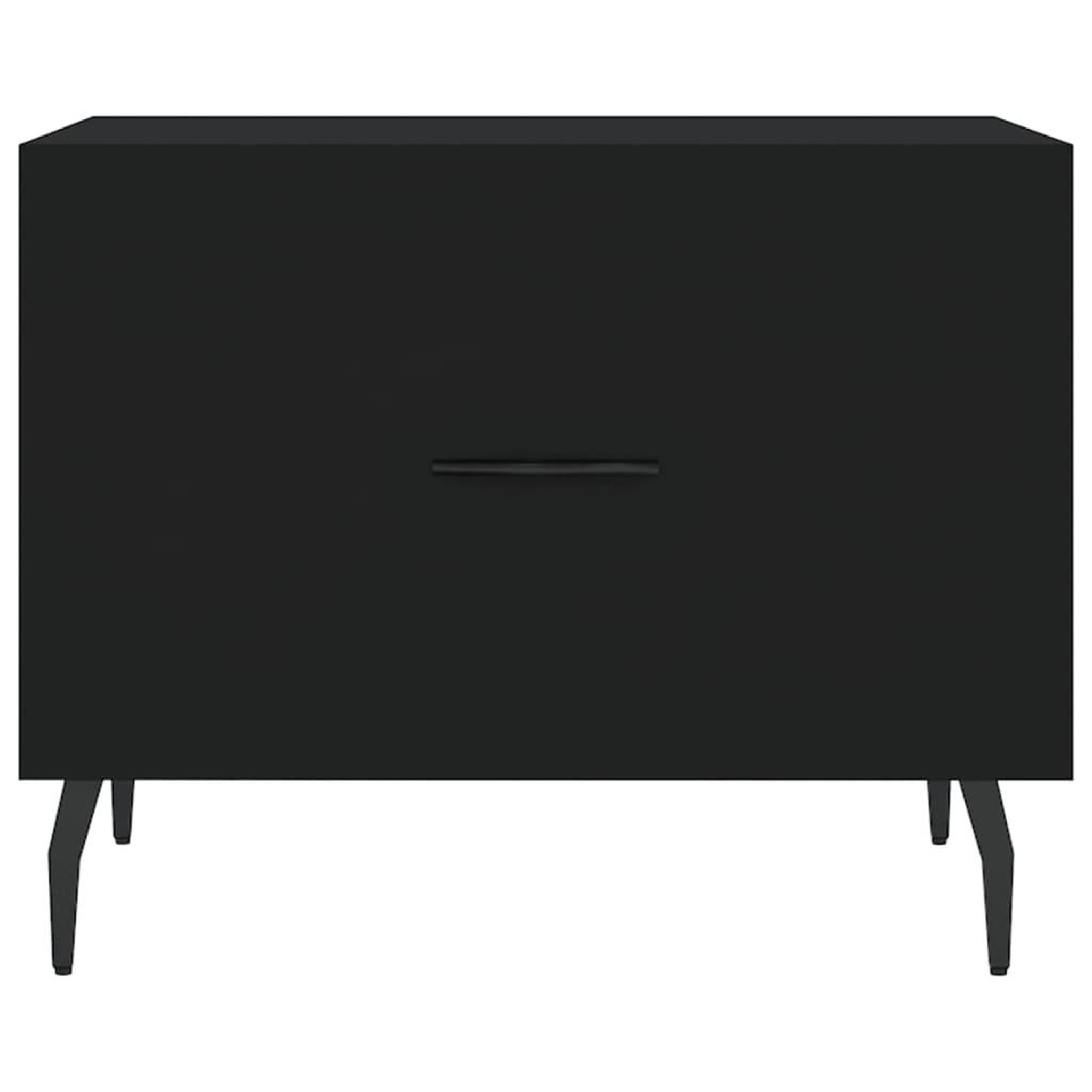 Voir la diapositive 5 : VIDAXL Table basse Noir 50x50x40 cm Bois d'ingenierie