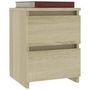 Voir la diapositive 3 : VIDAXL Tables de chevet 2 pcs Chene sonoma 30x30x40 cm Bois ingenierie