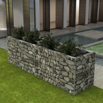 VIDAXL Lit sureleve a gabion Acier 360x90x100 cm