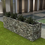 Voir la diapositive 1 : VIDAXL Lit sureleve a gabion Acier 360x90x100 cm
