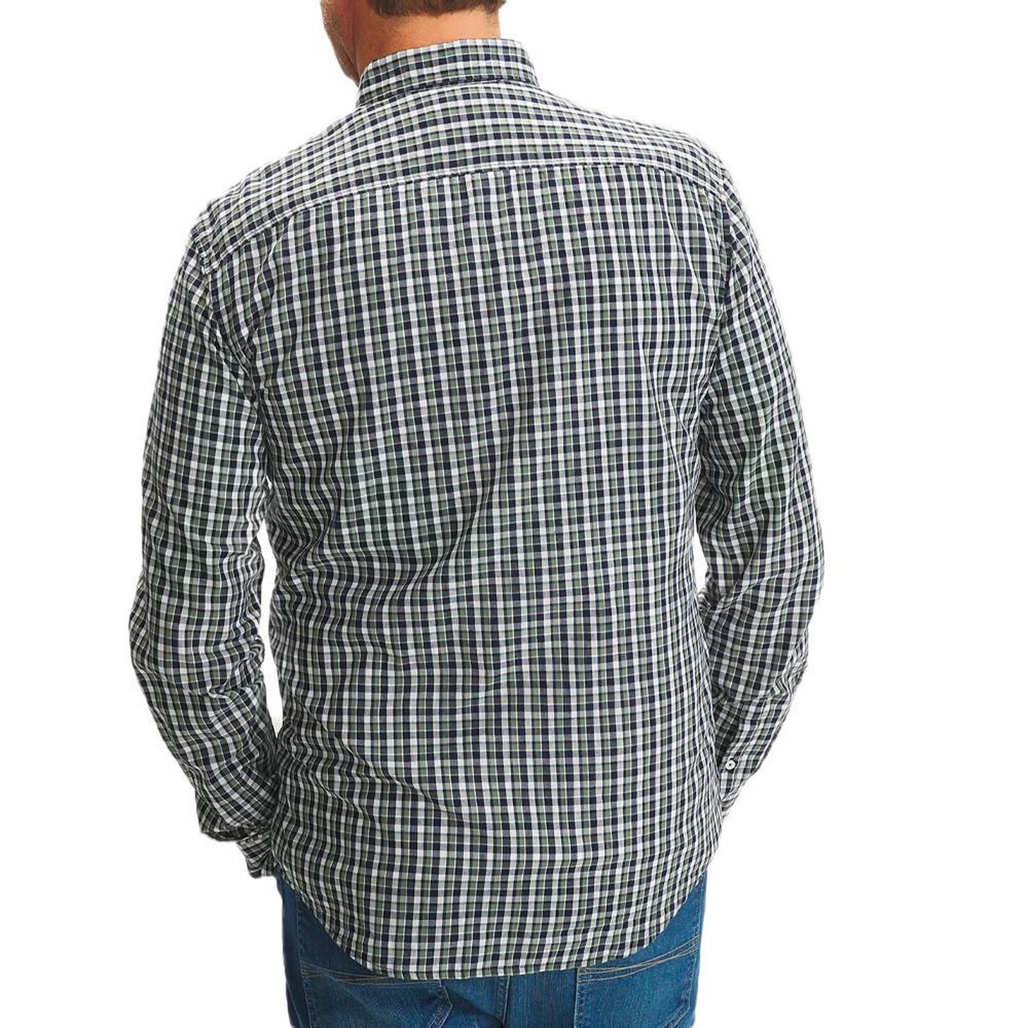 Voir la diapositive 2 : TBS Chemise Blanche/Verte Homme TBS Sylasch