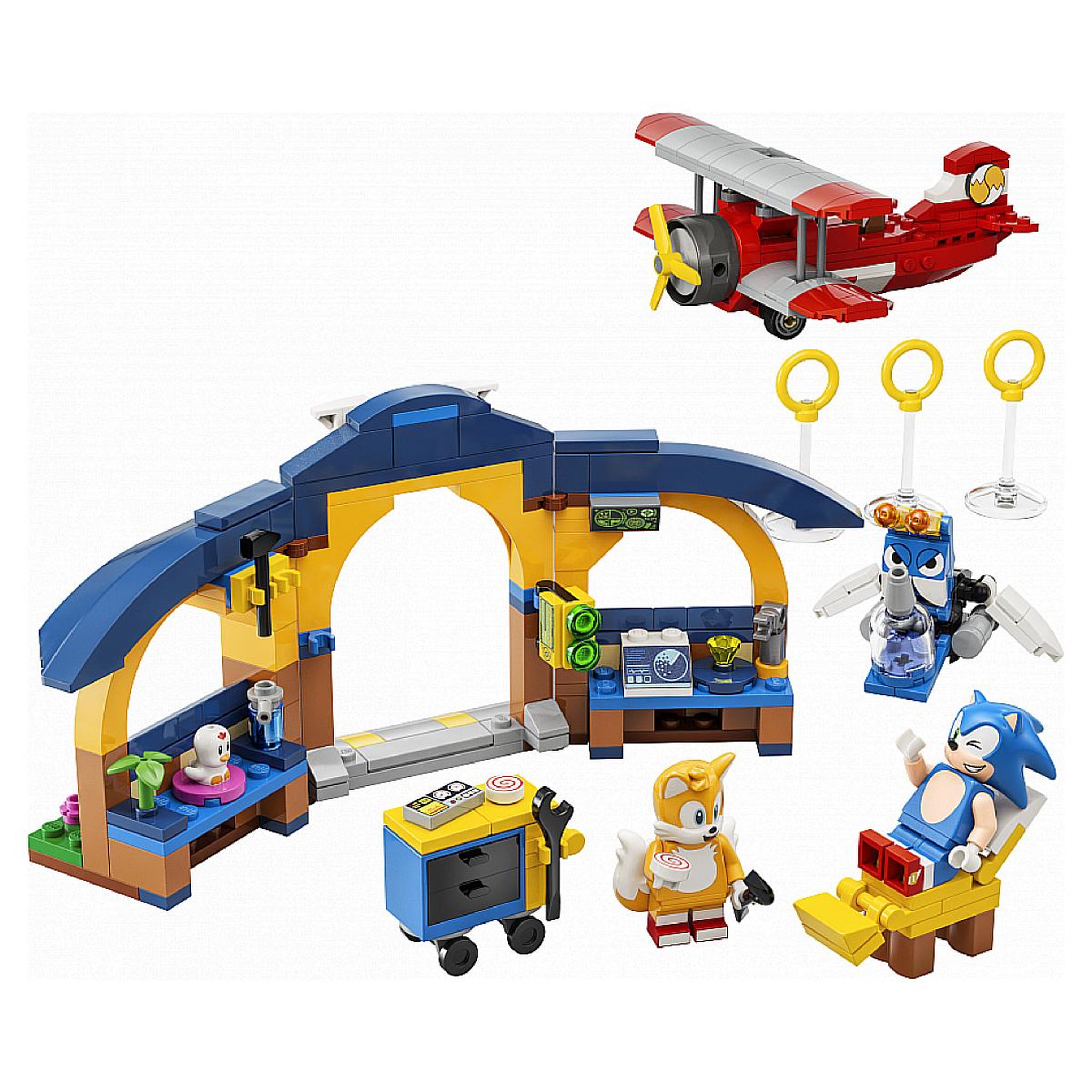 Voir la diapositive 4 : LEGO 76991 L avion tornado et l atelier de tails