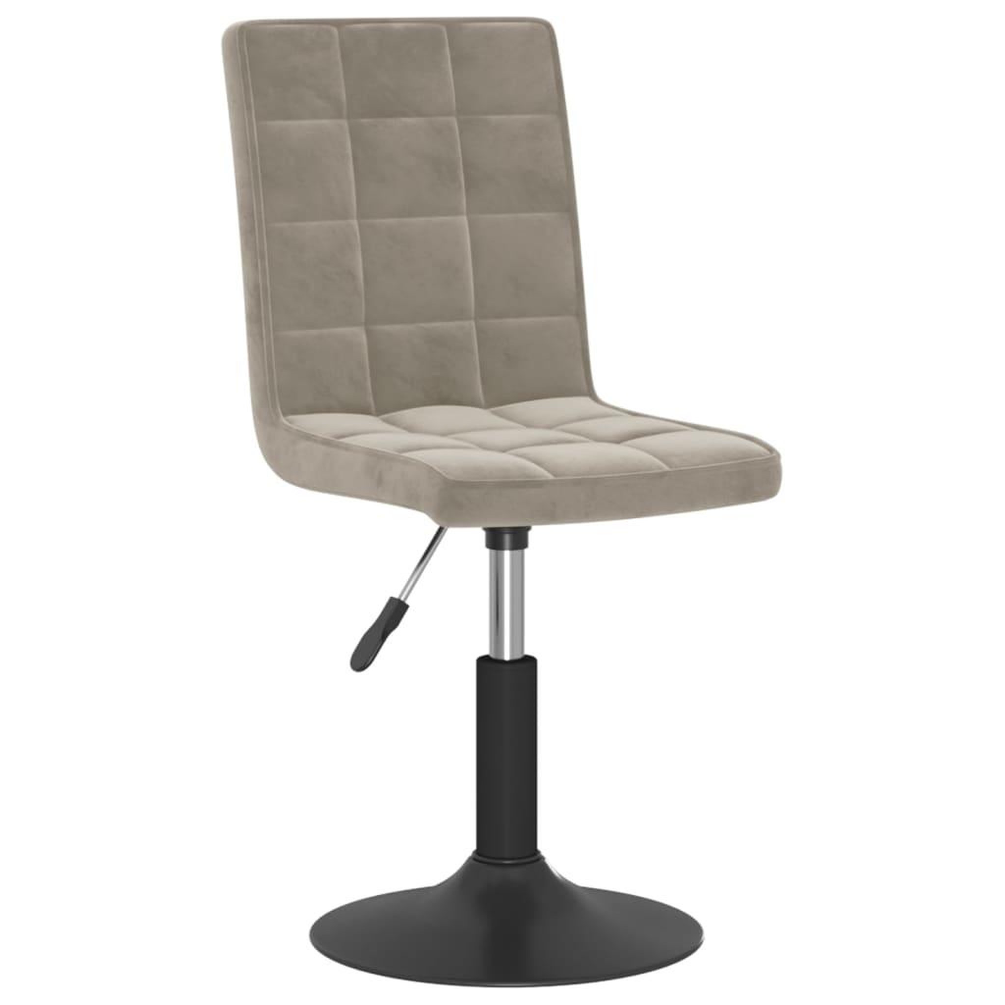 Voir la diapositive 3 : VIDAXL Chaises pivotantes a manger lot de 6 gris clair velours