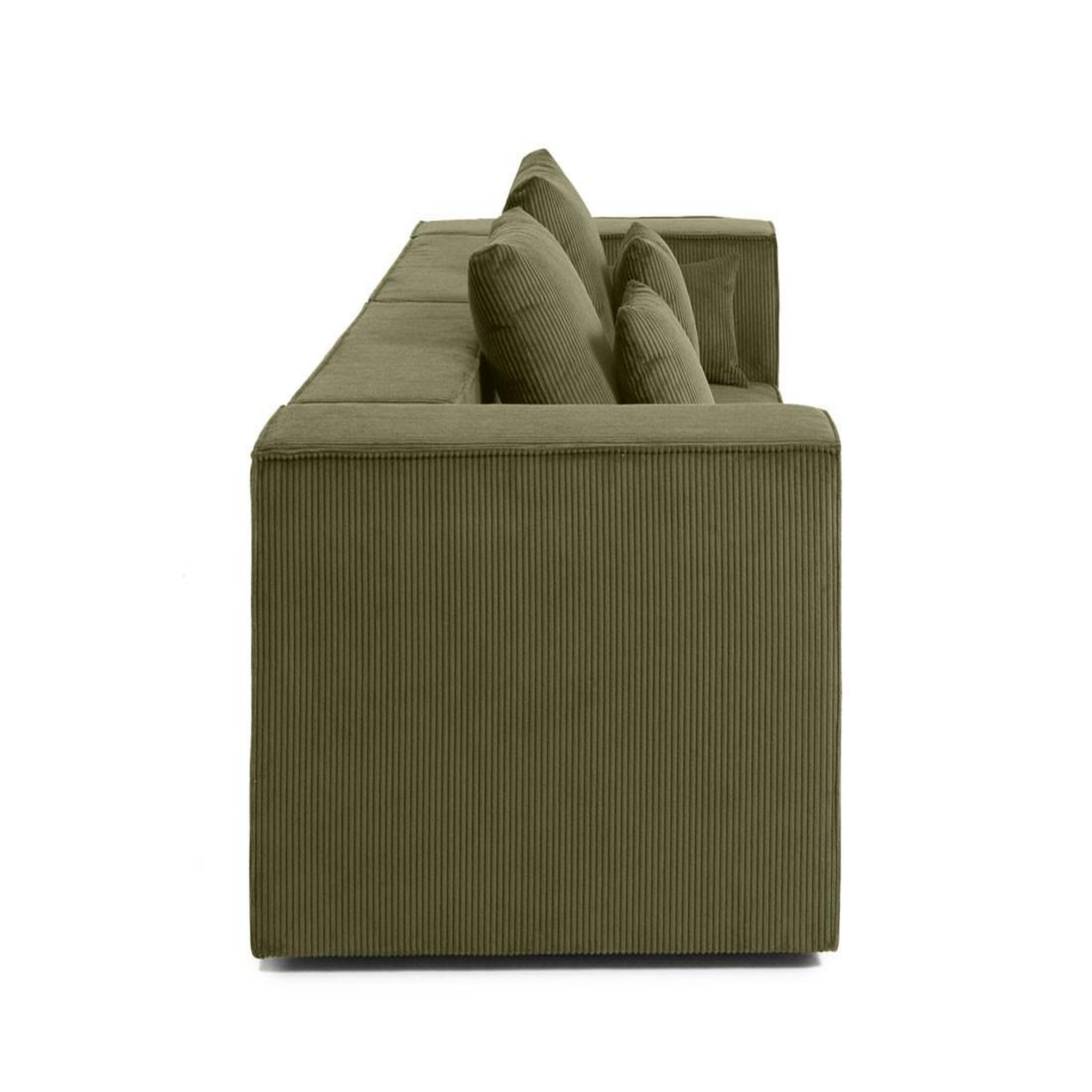 Voir la diapositive 3 : BEST MOBILIER Colombine - canapé modulable droit - 2 places - en velours côtelé