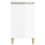 Voir la diapositive 5 : VIDAXL Tables de chevet 2pcs blanc brillant 40x35x70cm bois ingenierie