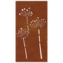 Voir la diapositive 4 : VIDAXL Decoration murale jardin 105x55 cm acier corten design de fleur