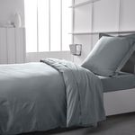 TODAY Drap housse uni en jersey coton ESSENTIAL . Coloris disponibles : Bleu, Gris, Beige, Marron, Vert, Rose, Rouge, Jaune, Blanc