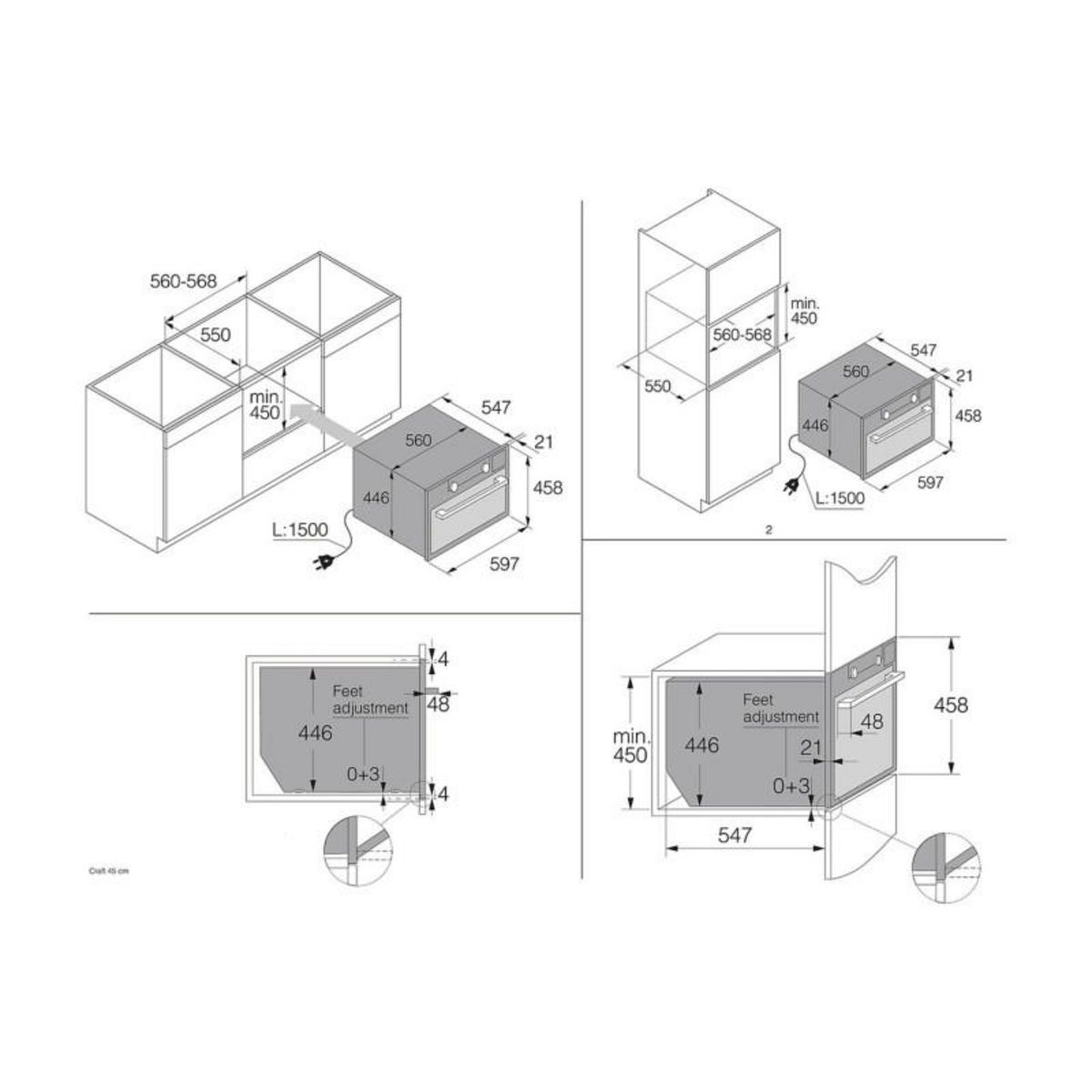 ASKO Micro ondes combiné encastrable OCM8487A2
