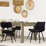 Voir la diapositive 5 : Rendez vous déco Lot de 2 chaises en cuir synthétique taupe et métal noir - Killi