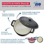 Voir la diapositive 3 : ELO Cocotte 26 cm en fonte émaillée gris classique 4.5 L Elo