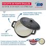 Voir la diapositive 3 : ELO Cocotte 26 cm en fonte émaillée gris classique 4.5 L Elo
