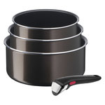 TEFAL Lot 3 casseroles 16/18/20 cm (1,5/2,1/3L) + 1 poignée INGENIO EASY PLUS
