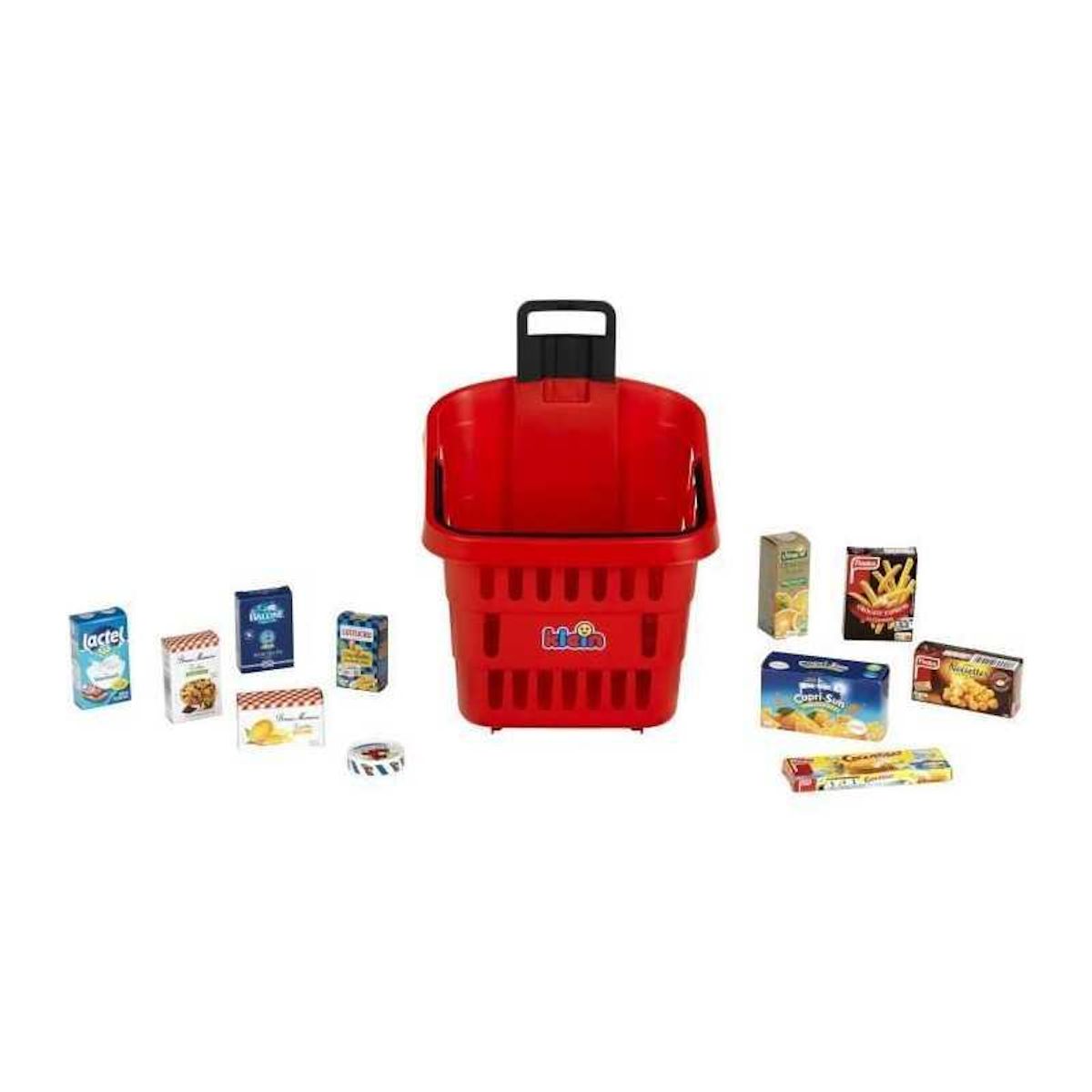 Klein Panier de courses a roulettes garni My Market - KLEIN - 7256 - Des 2 ans