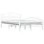 VIDAXL Cadre de lit blanc metal 120x200 cm
