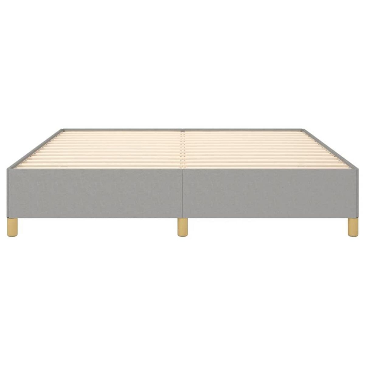 VIDAXL Cadre de lit sans matelas gris clair 160x200 cm tissu