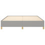 Voir la diapositive 5 : VIDAXL Cadre de lit sans matelas gris clair 160x200 cm tissu