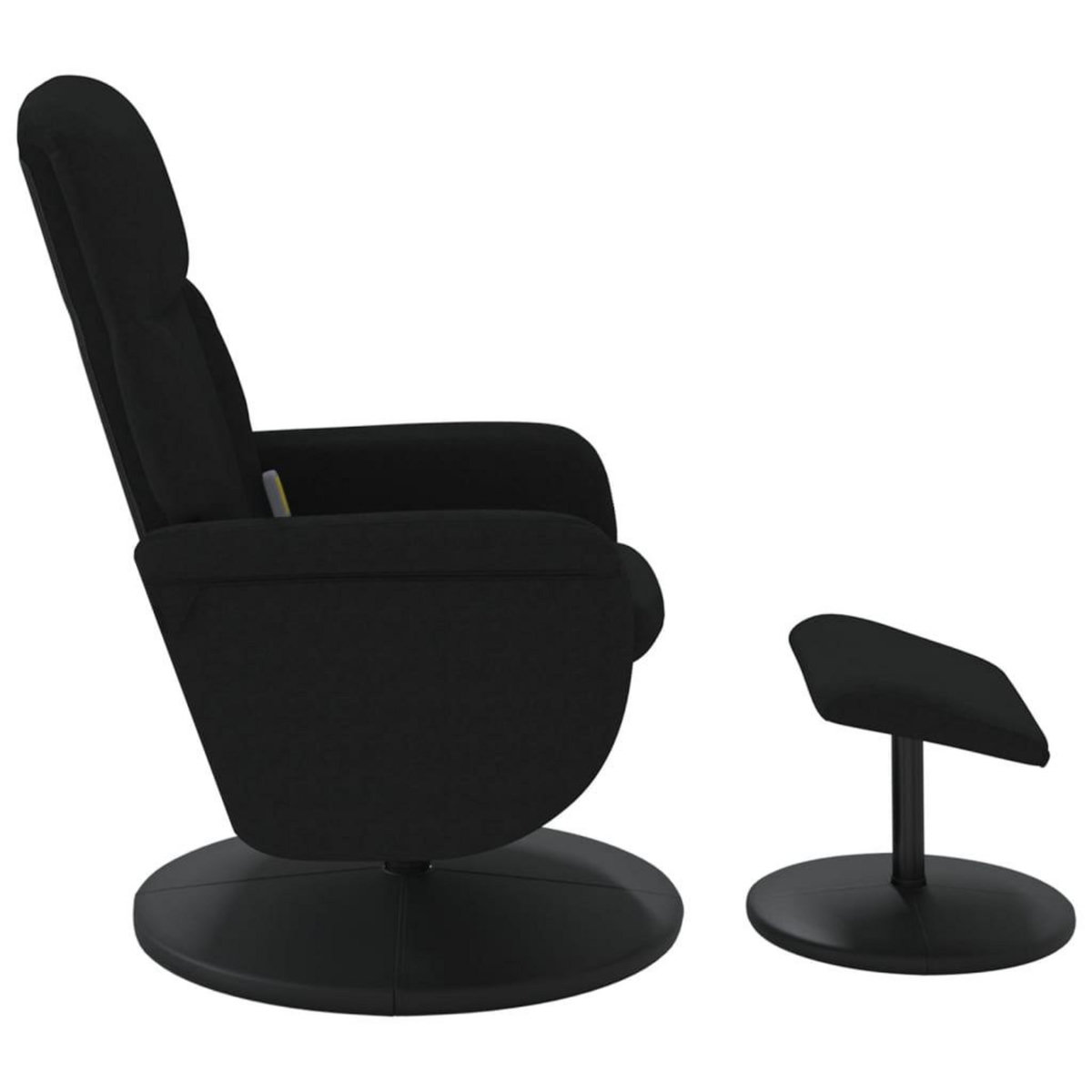 VIDAXL Fauteuil de massage inclinable avec repose-pied noir velours