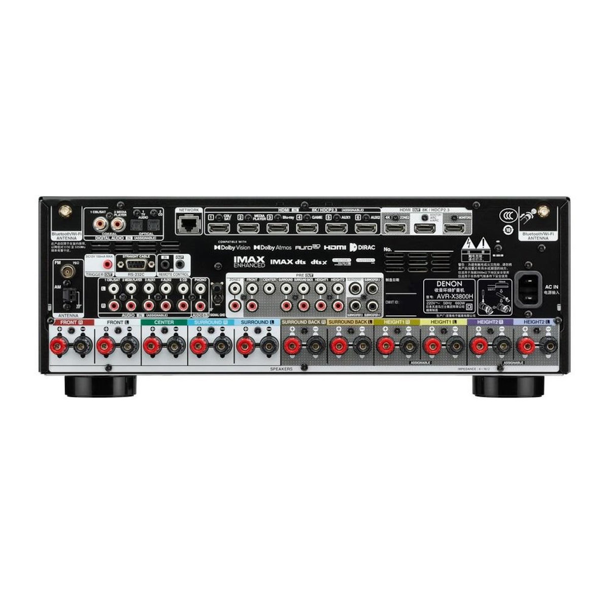 Denon Amplificateur home cinéma 9x180w - AVCX3800HBKE2