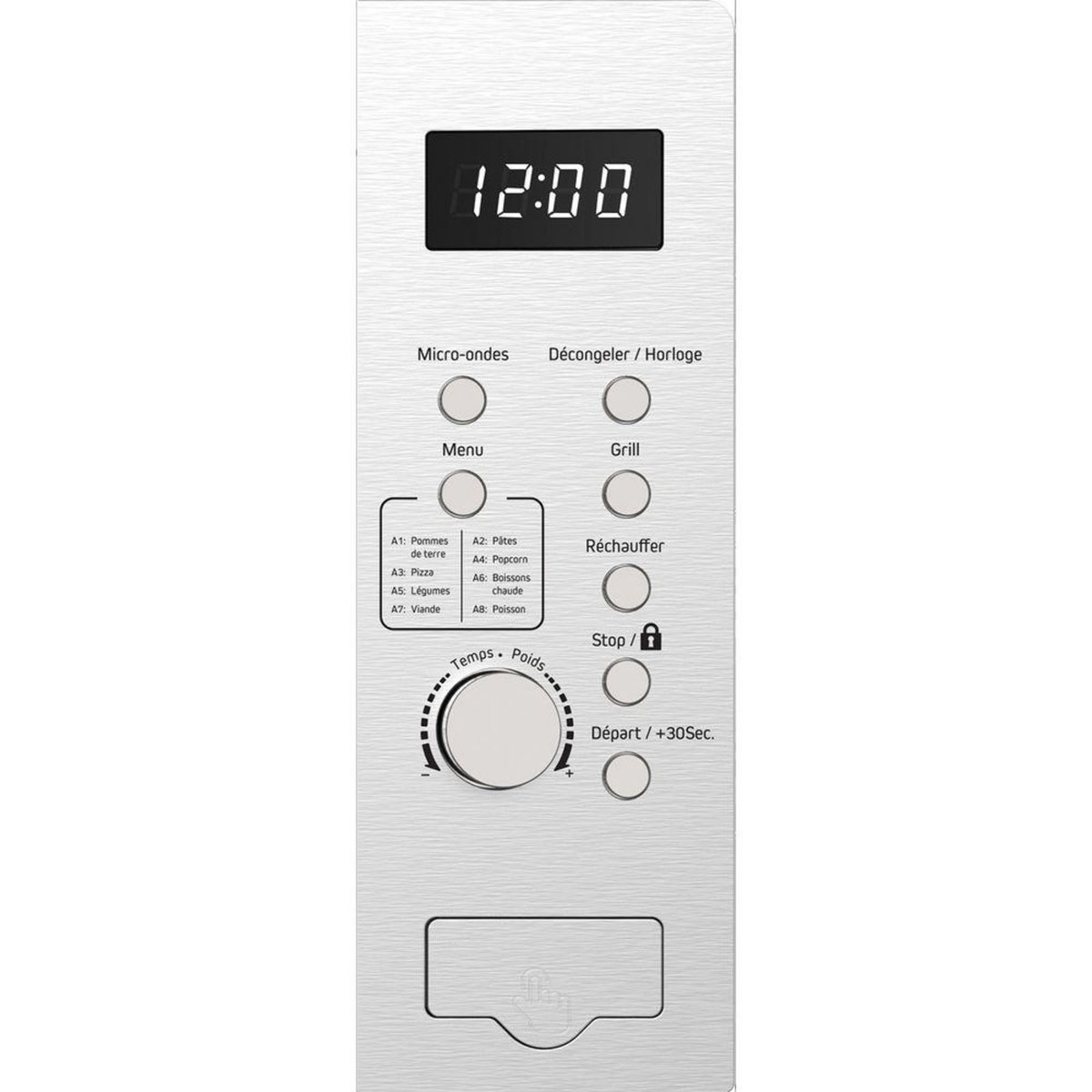 BRANDT Micro-ondes + grill 30l 950w inox - ge3000x