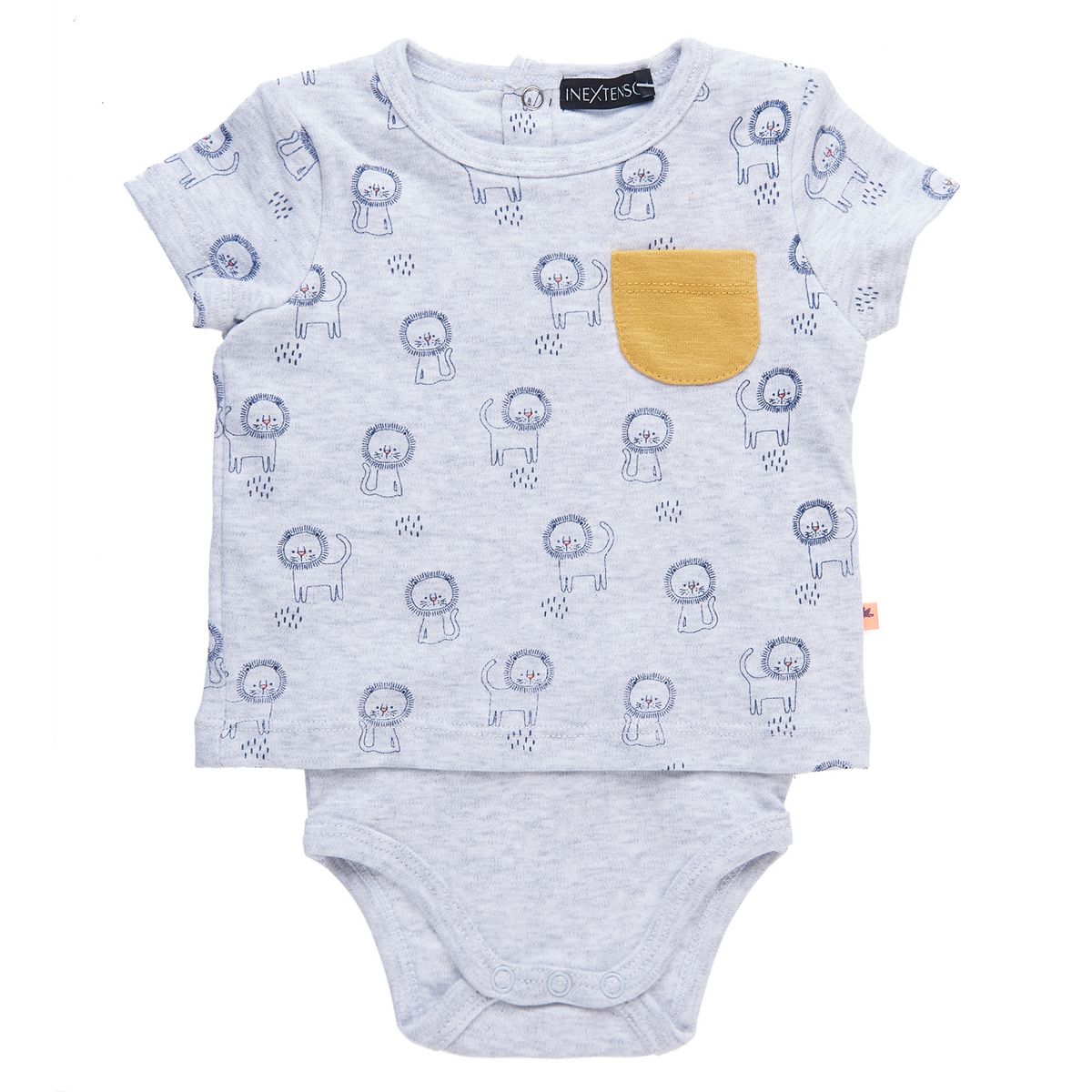 INEXTENSO T-shirt body 2 en 1 de naissance bébé garçon