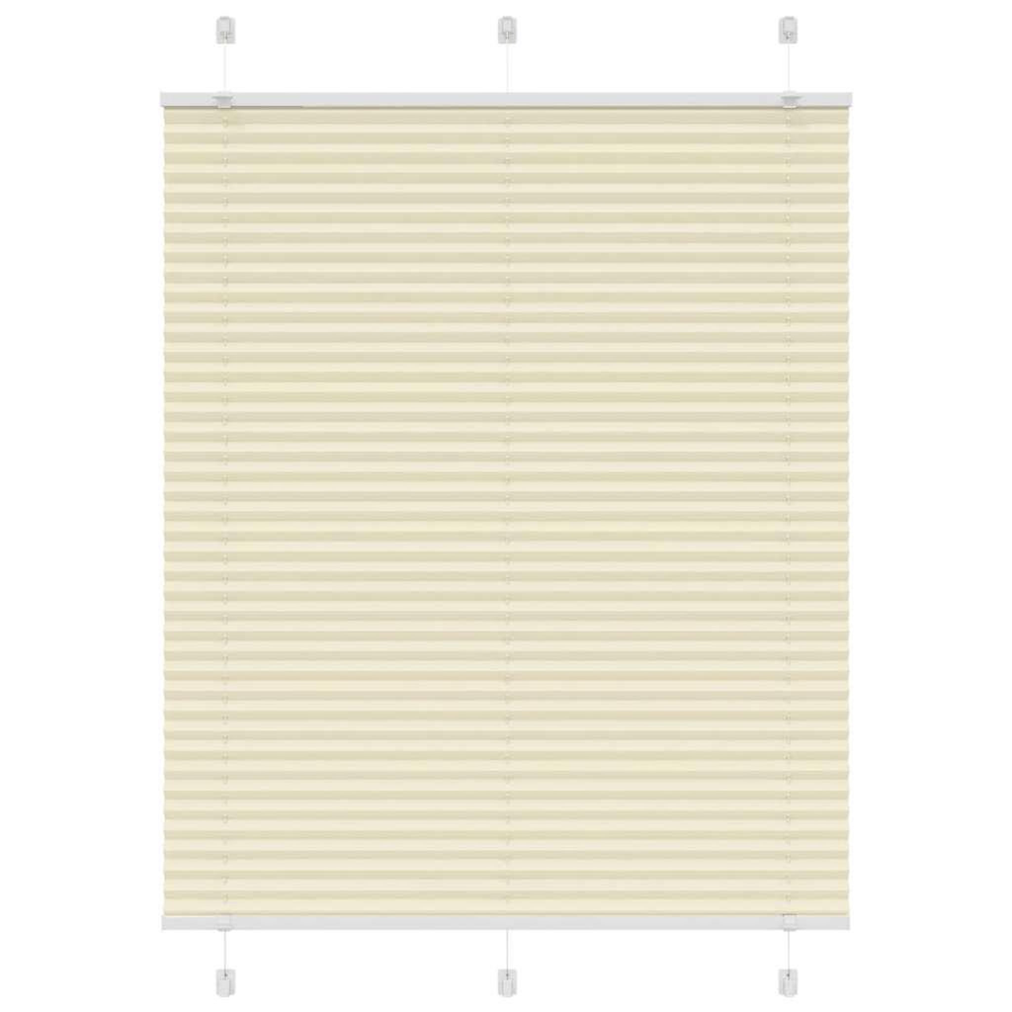 VIDAXL Store plisse creme 105x100cm largeur du tissu 104,4cm polyester