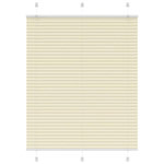 VIDAXL Store plisse creme 105x100cm largeur du tissu 104,4cm polyester