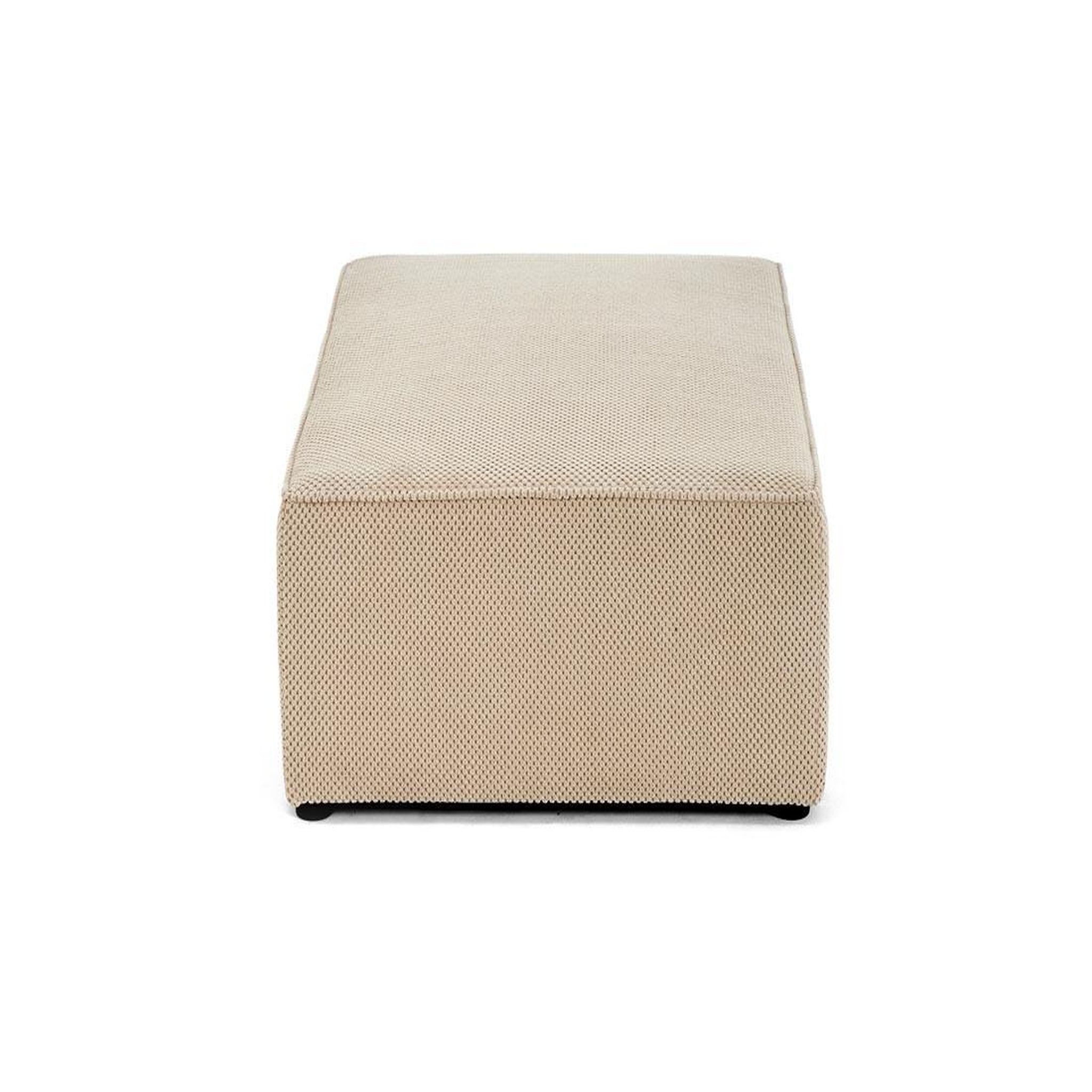 Voir la diapositive 4 : BEST MOBILIER Topaze - pouf - en velours texturé