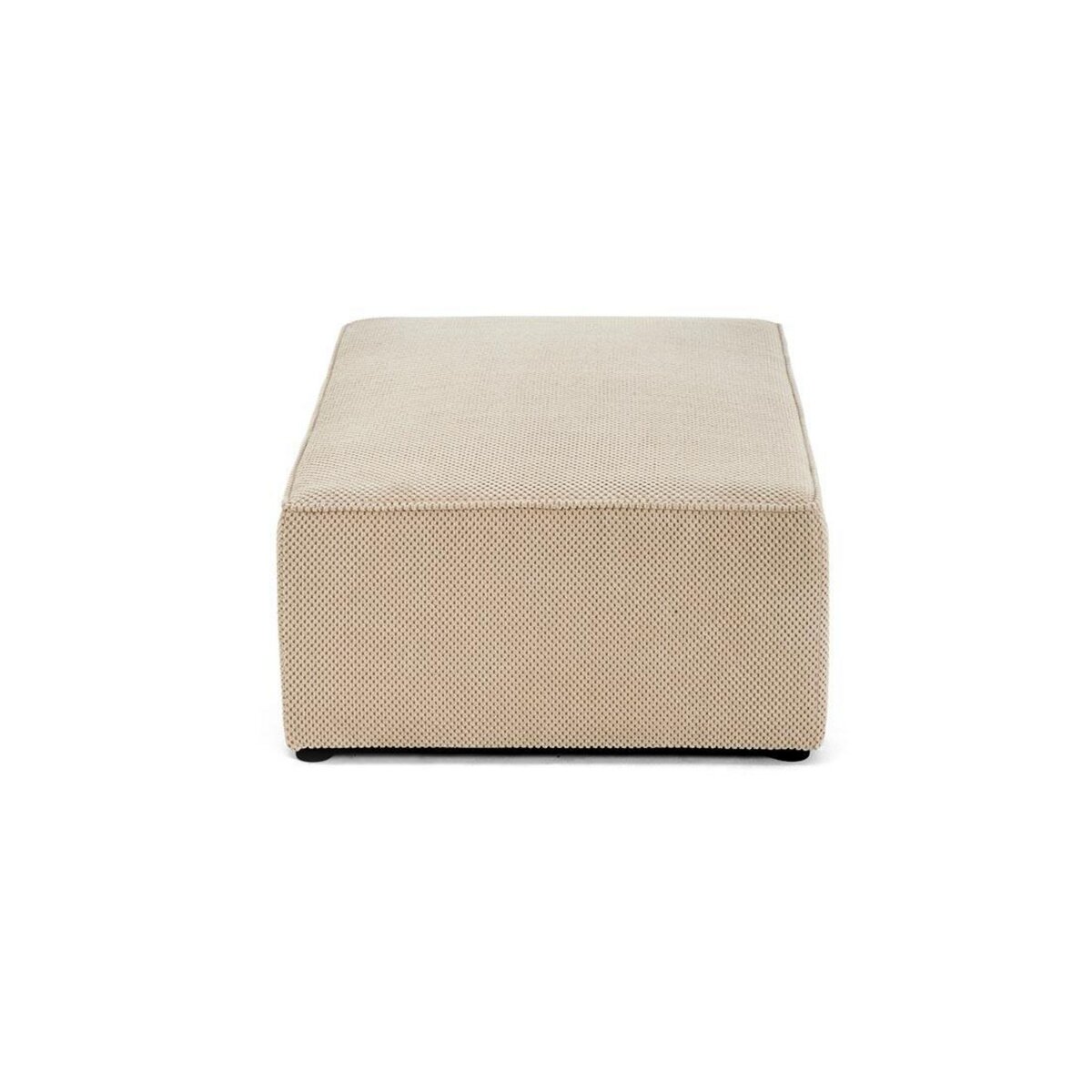 BEST MOBILIER Topaze - pouf - en velours texturé
