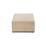 Voir la diapositive 4 : BEST MOBILIER Topaze - pouf - en velours texturé