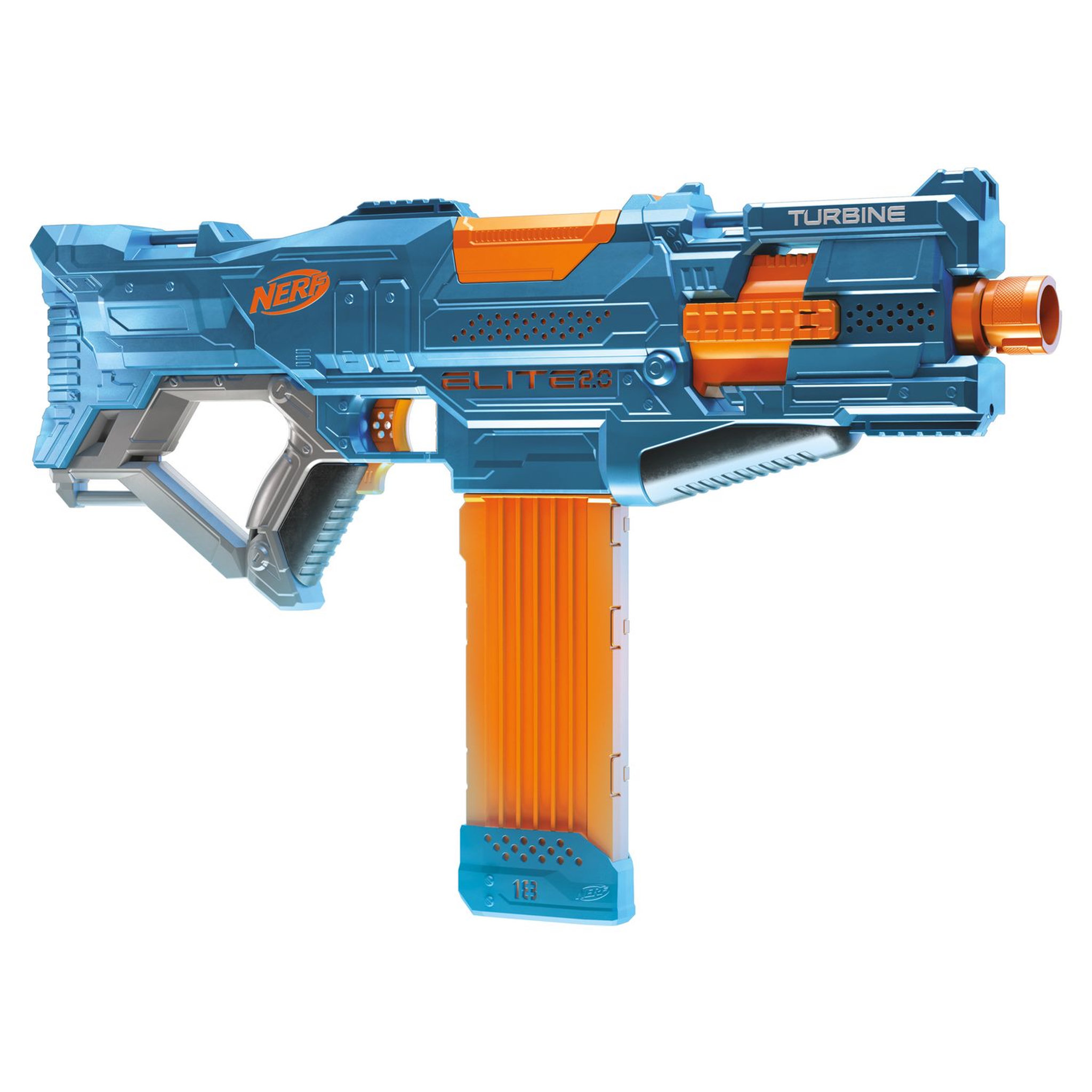 Voir la diapositive 1 : HASBRO Pistolet Elite 2.0 Turbine CS-18 Nerf